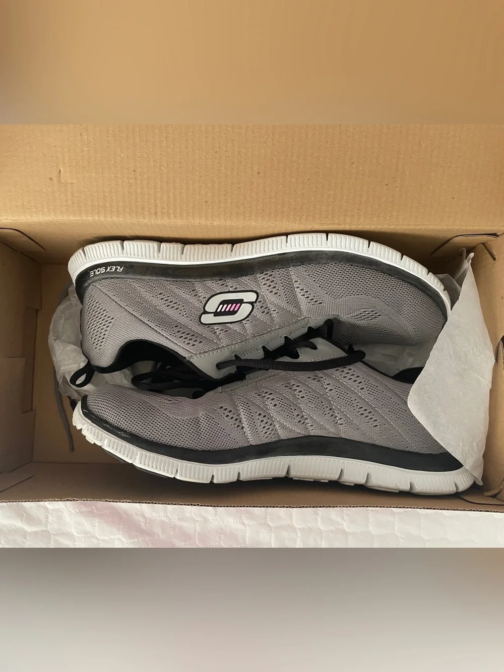 Skechers Gray Athletic Memory Foam Sneakers